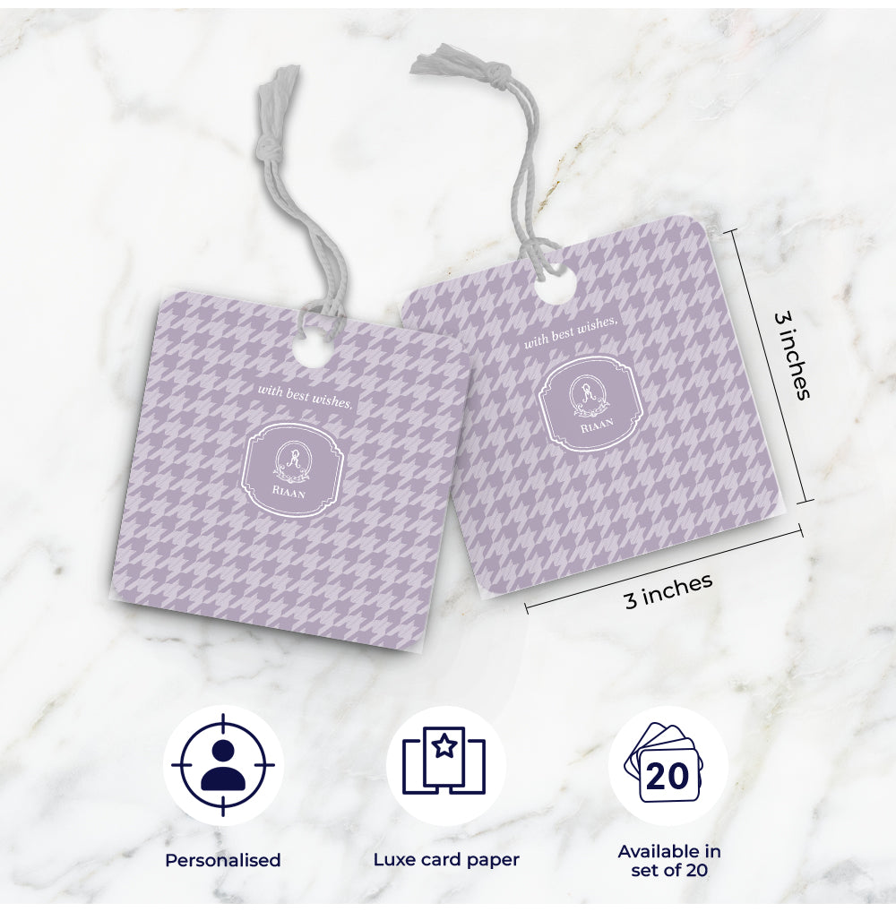 Houndstooth Gift Tag