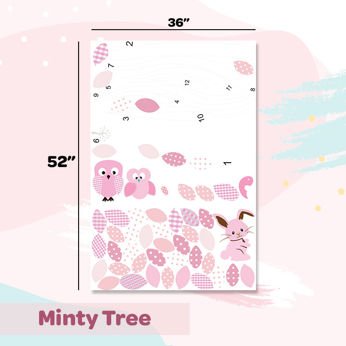 Pink Tree Wall Sticker