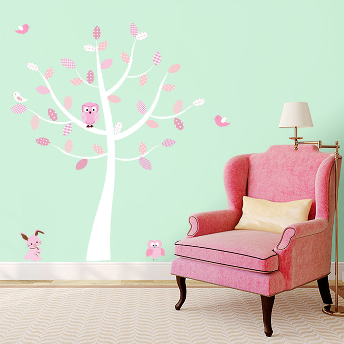 Pink Tree Wall Sticker