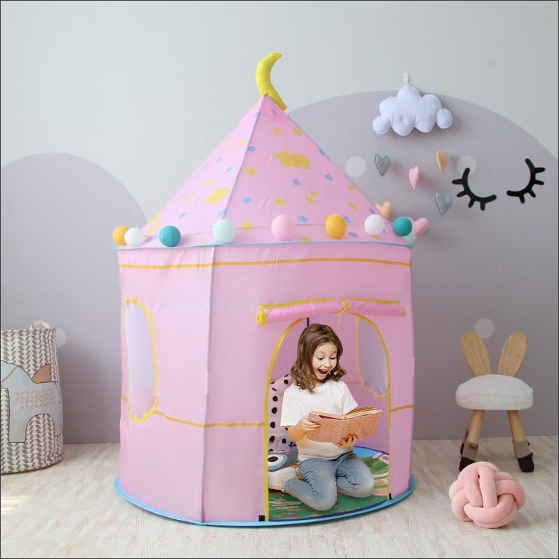 Playtime Foldable Tent House Star Teddy - Pink - Baby Moo
