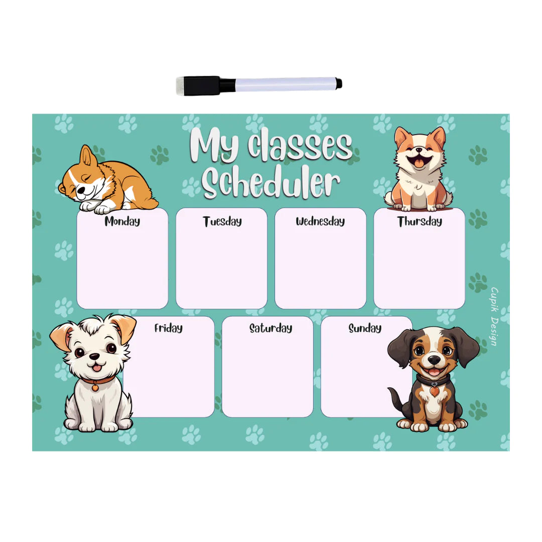 Puppy Love Weekly Planner (Magnetic)