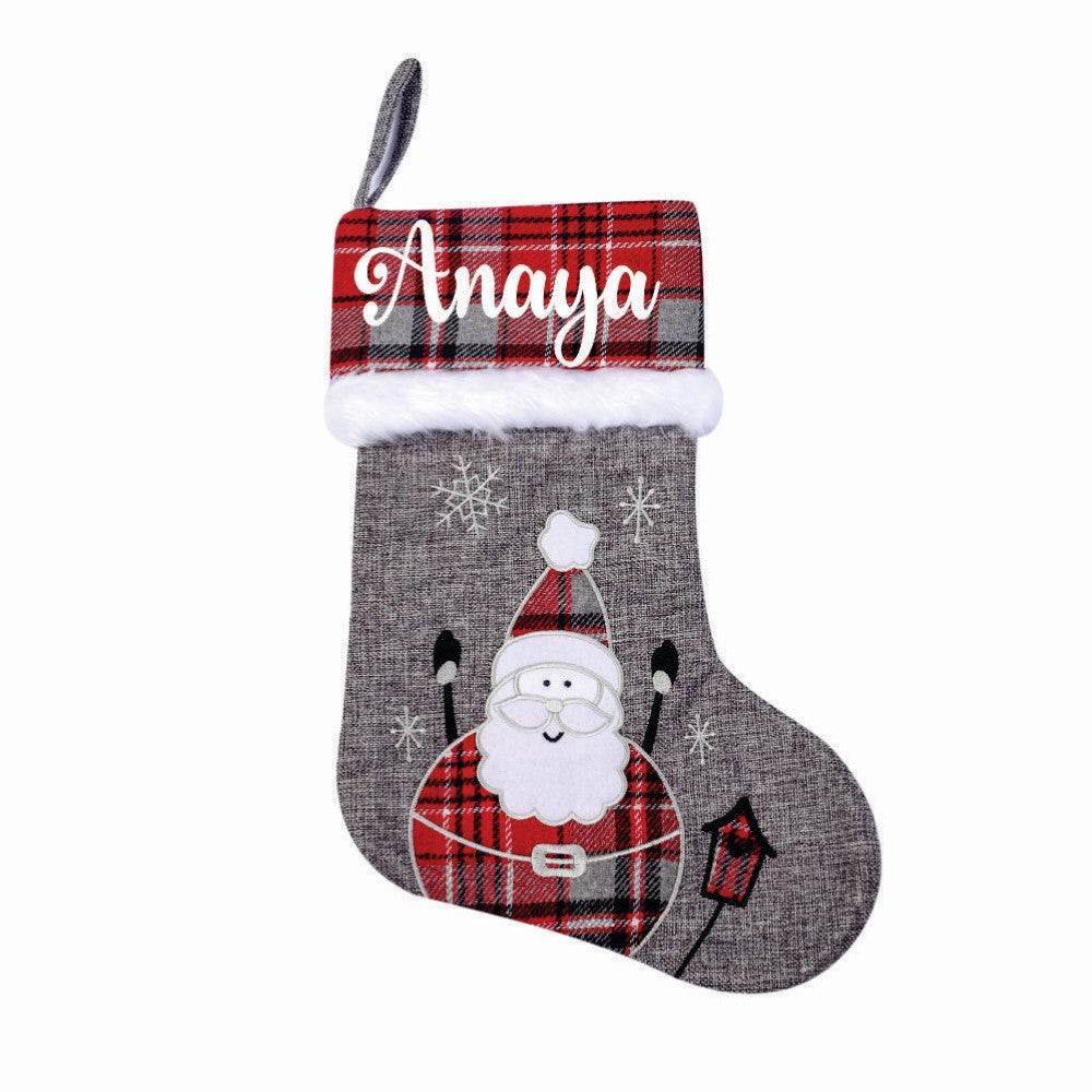 Babble Wrap Silver Bells Stocking