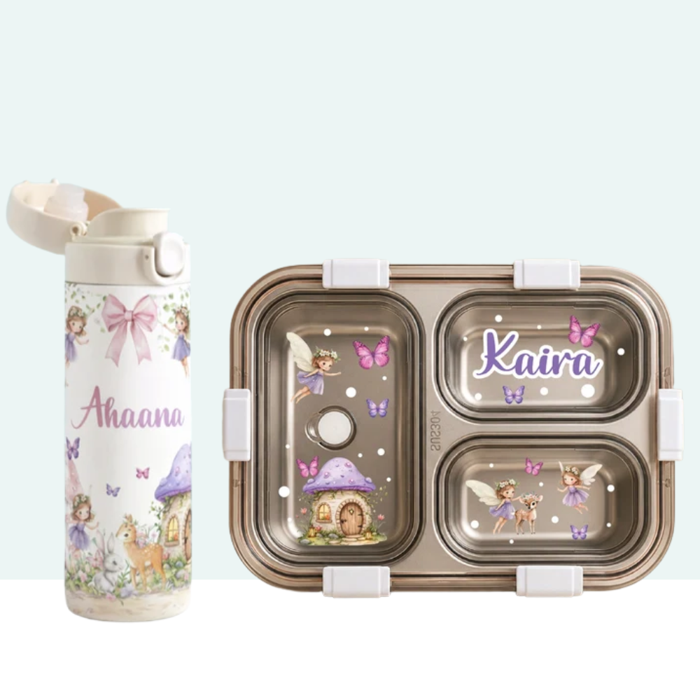 Insulated Bottle & Bento Box Combo