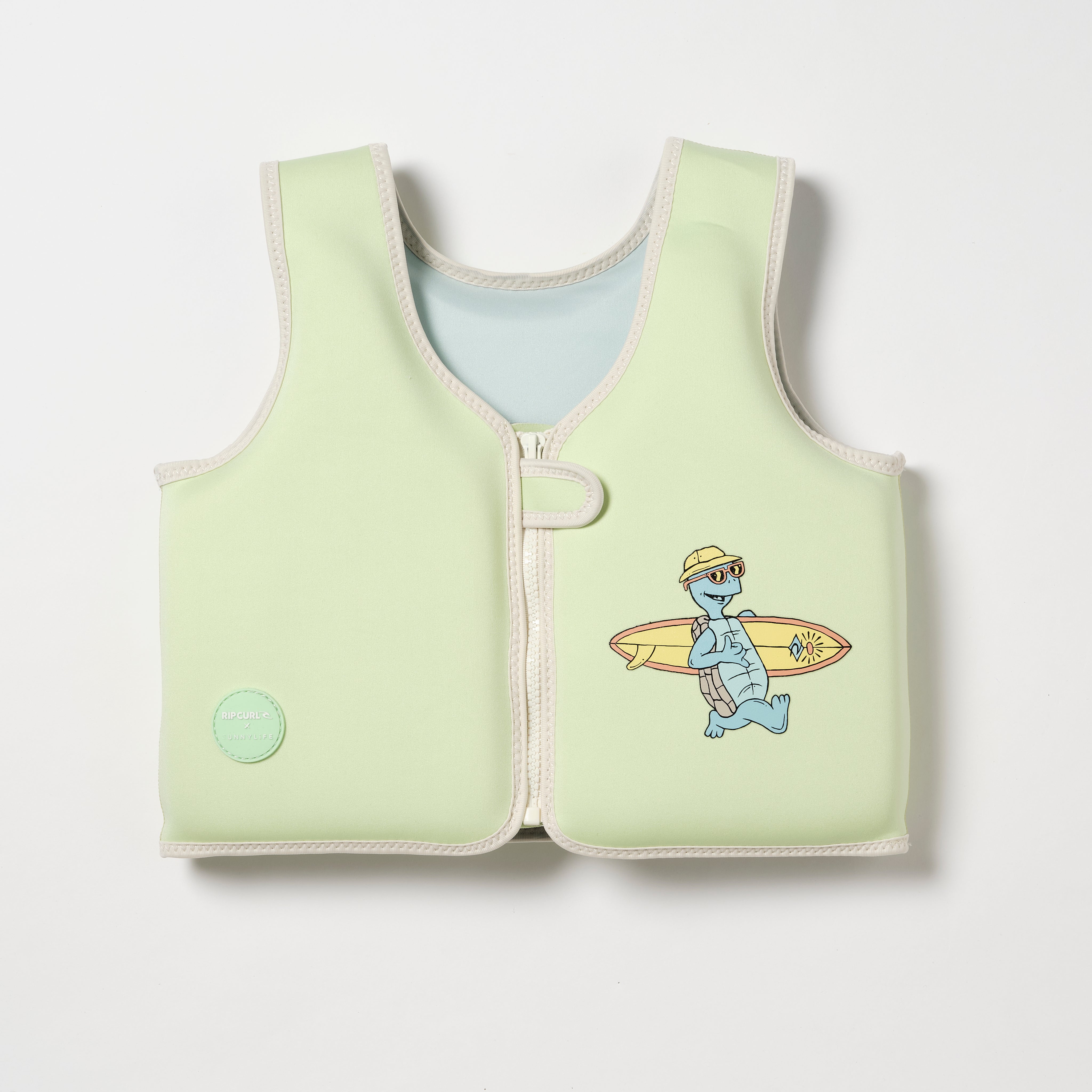 SUNNYLiFE Kids Swim Vest Shred Turtle Aqua