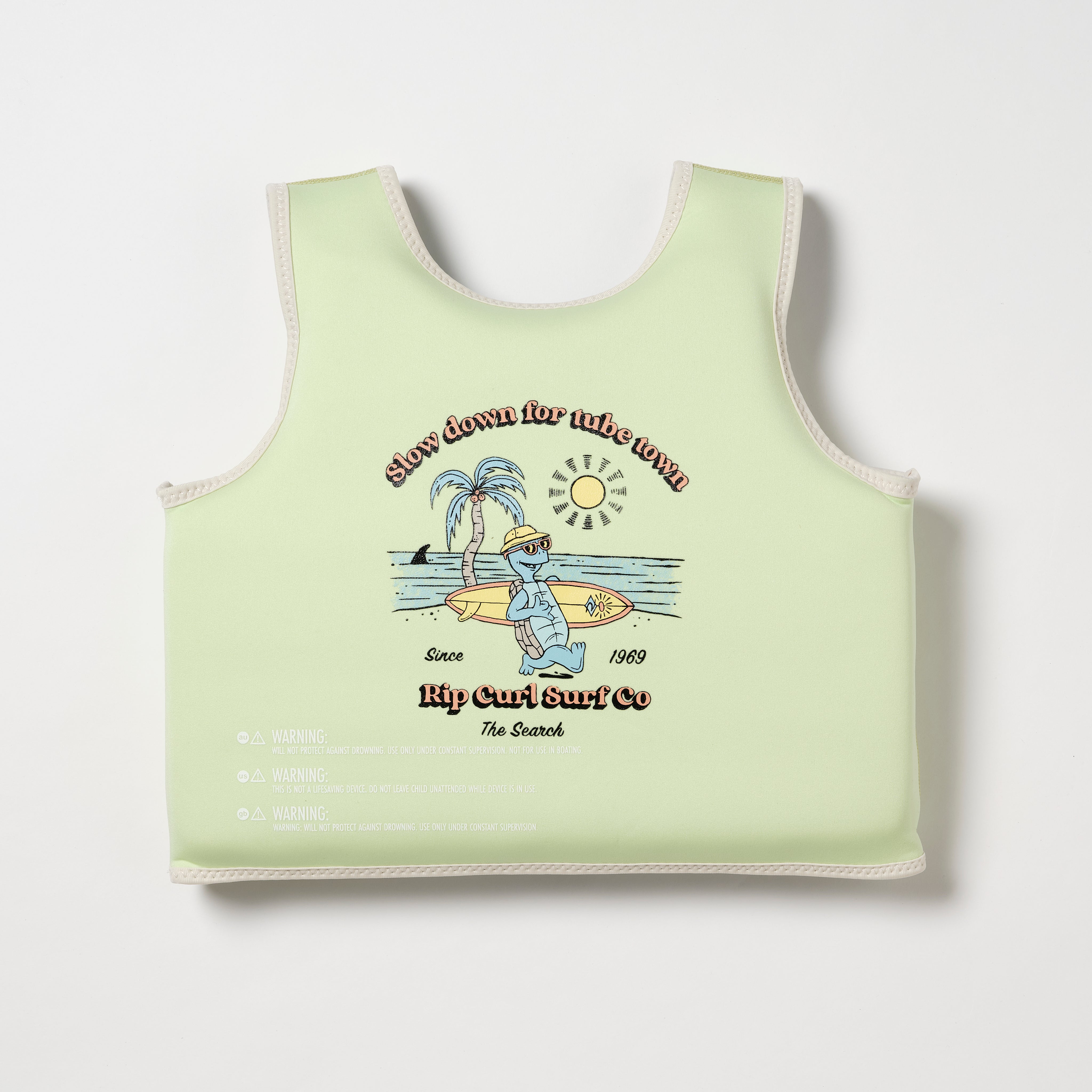 SUNNYLiFE Kids Swim Vest Shred Turtle Aqua