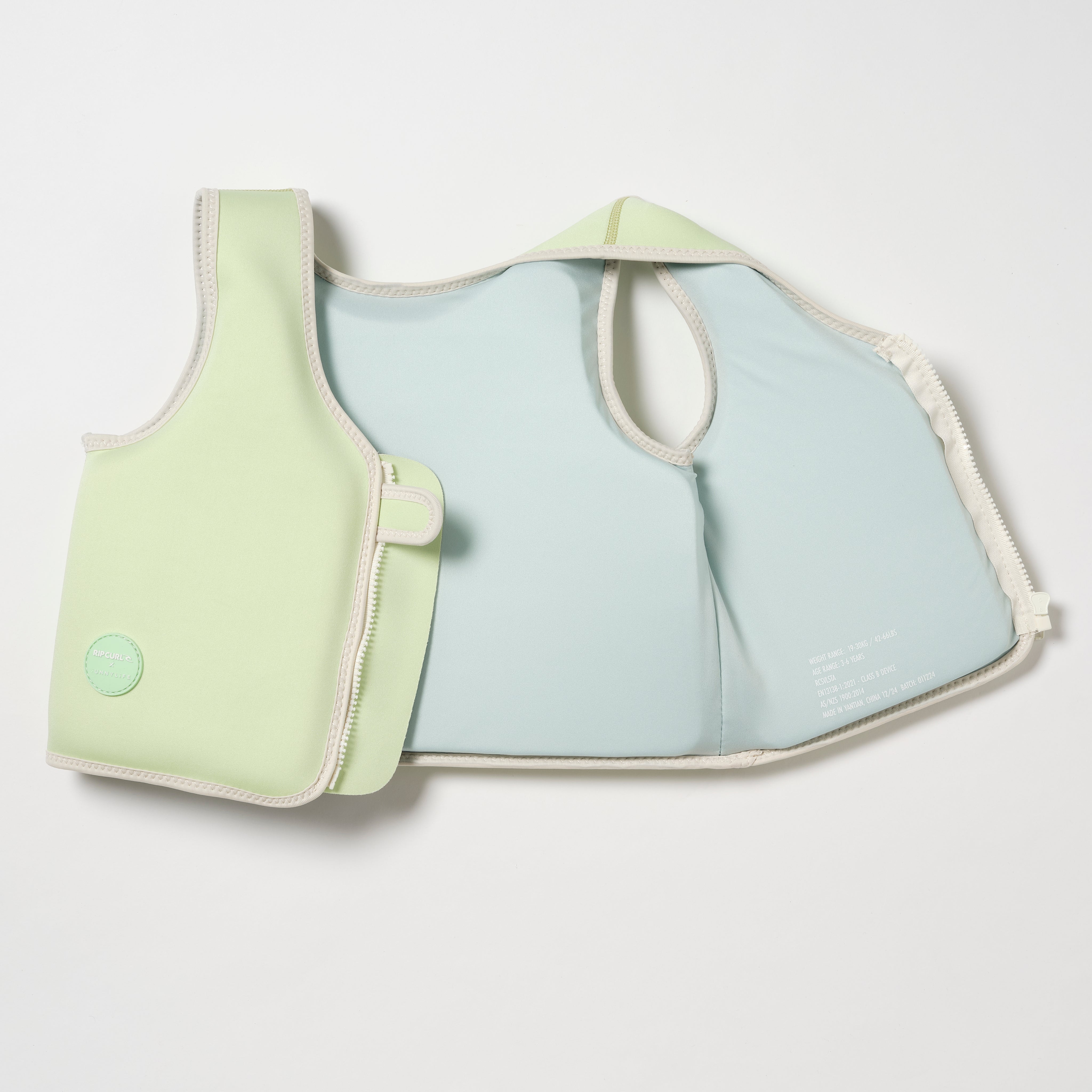 SUNNYLiFE Kids Swim Vest Shred Turtle Aqua