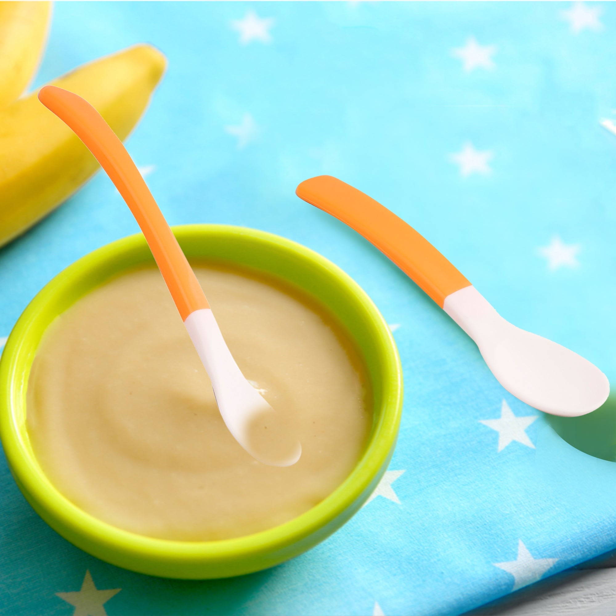 Orange Feeding Spoons Set Of 2 - Baby Moo