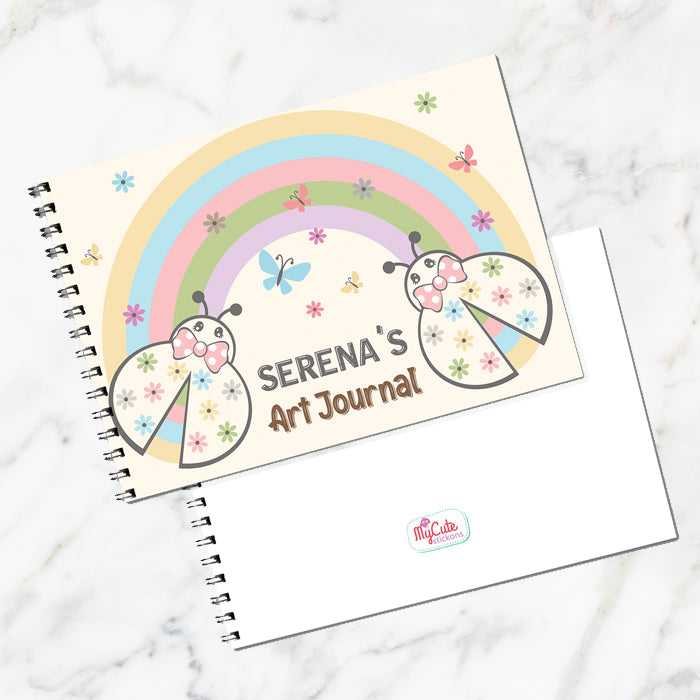 Rainbow Bugs Personalised Art Book