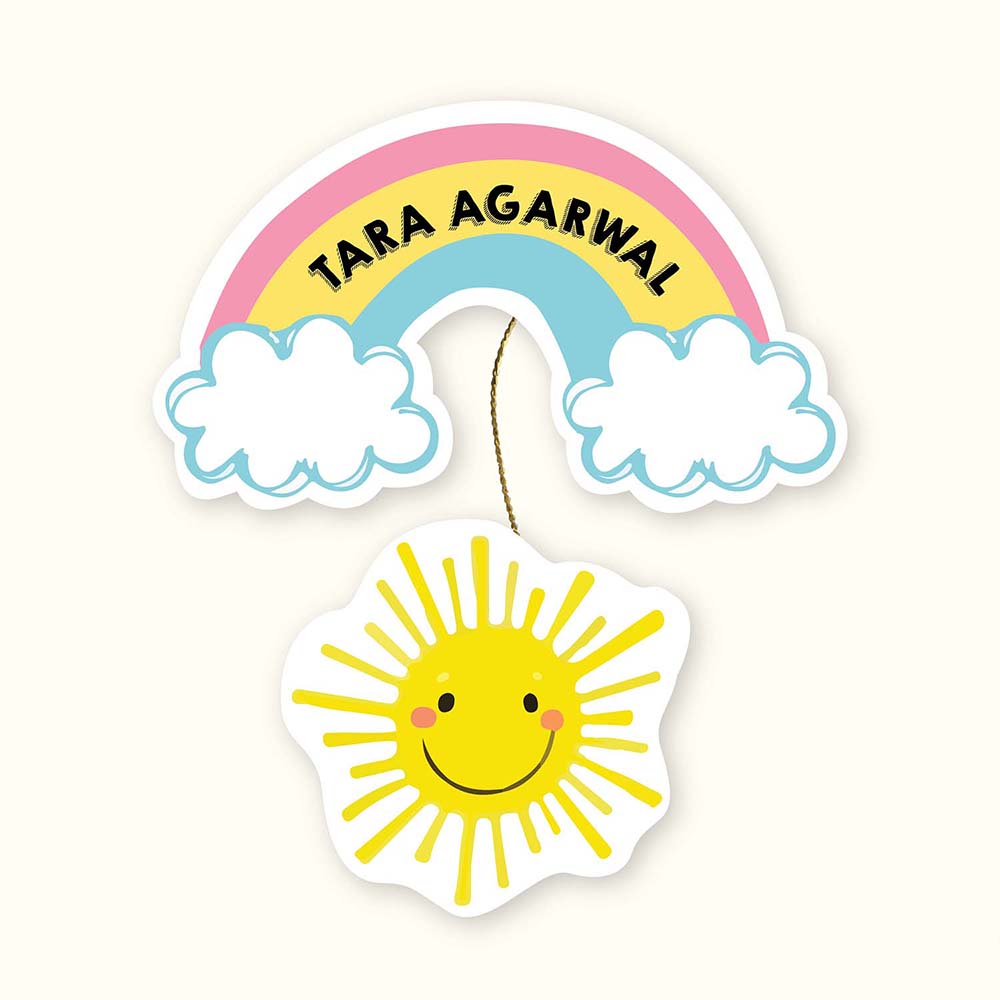 Hanging Tags Set of 25 - Rainbow & Sunshine