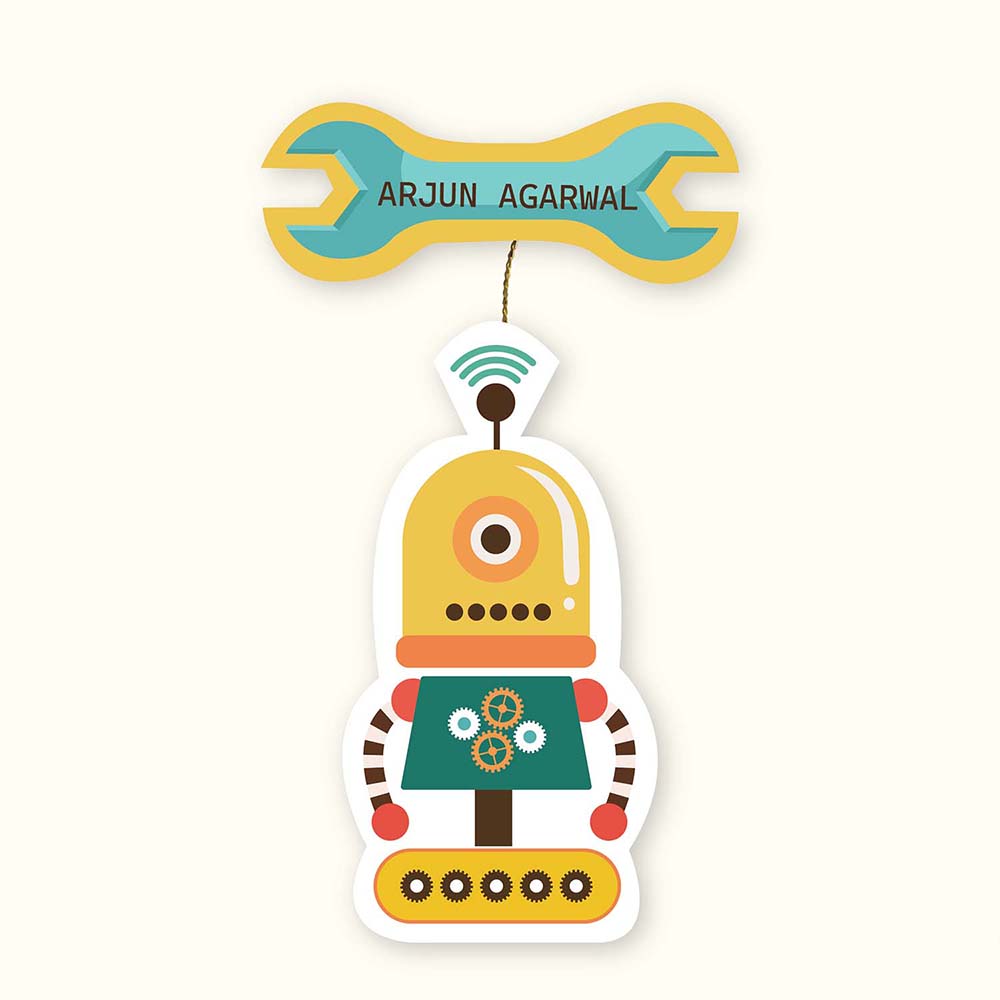 Hanging Tags Set of 25 - Robot