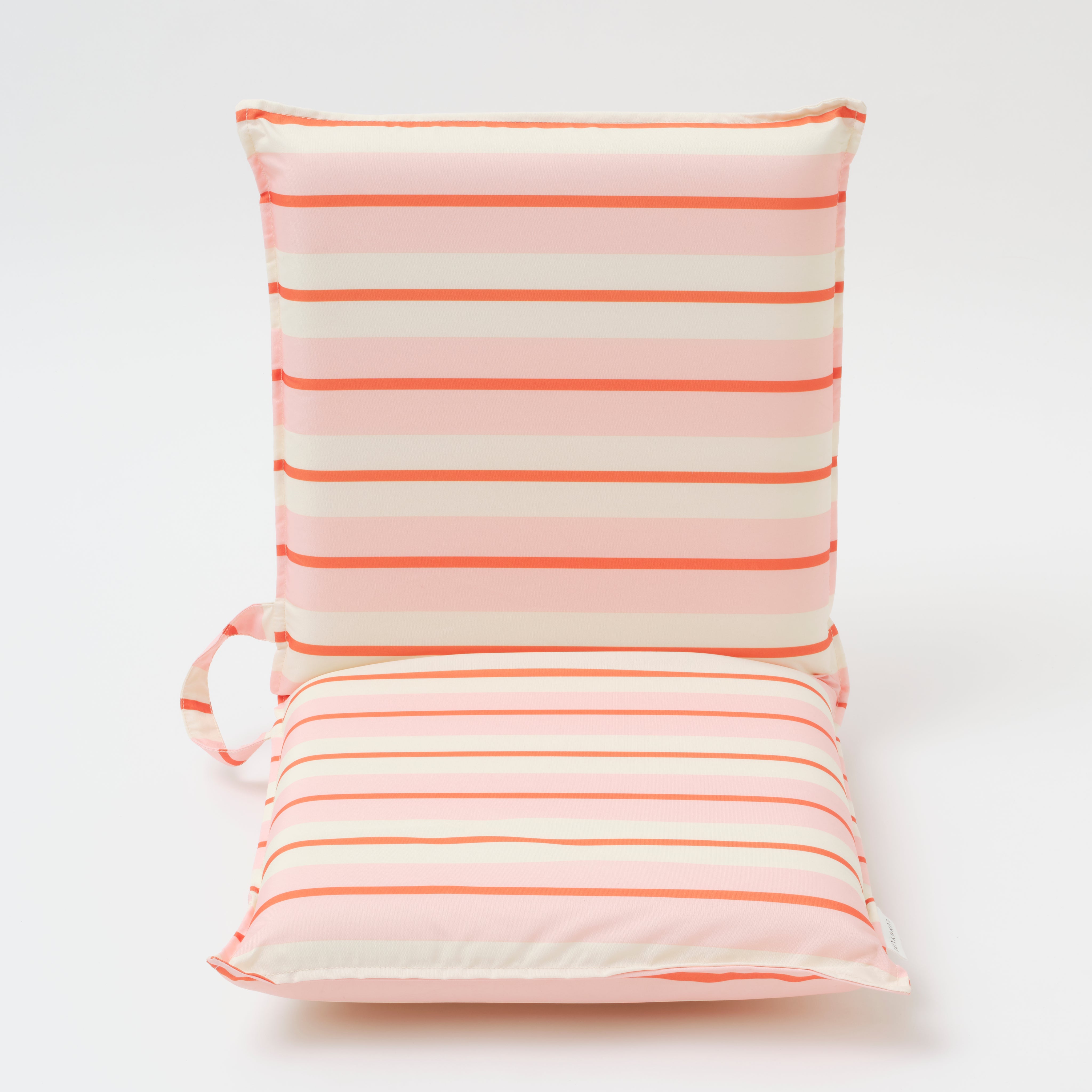 Folding Seat Summer Stripe Strawberry Sorbet