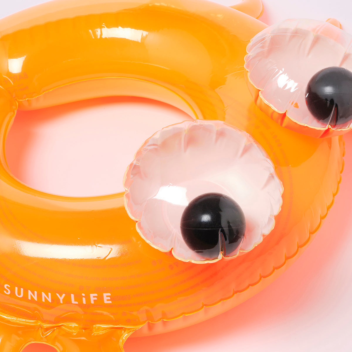 Kiddy Pool Ring Sonny The Sea Creature Neon Orange