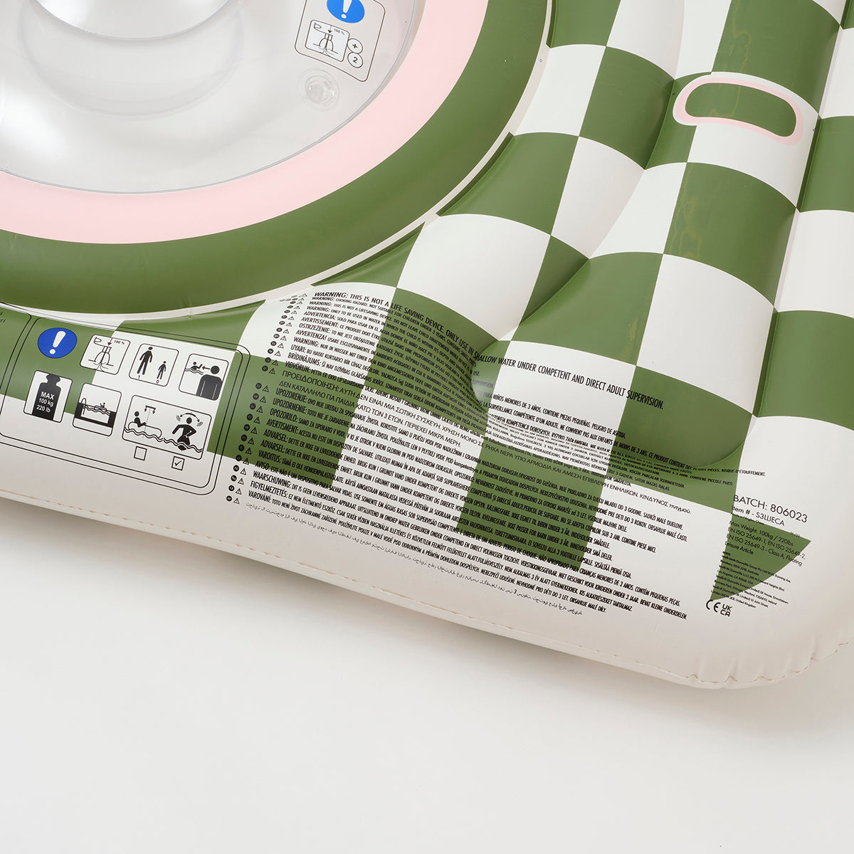 SUNNYLiFE Luxe Lie-On Float Camera Olive