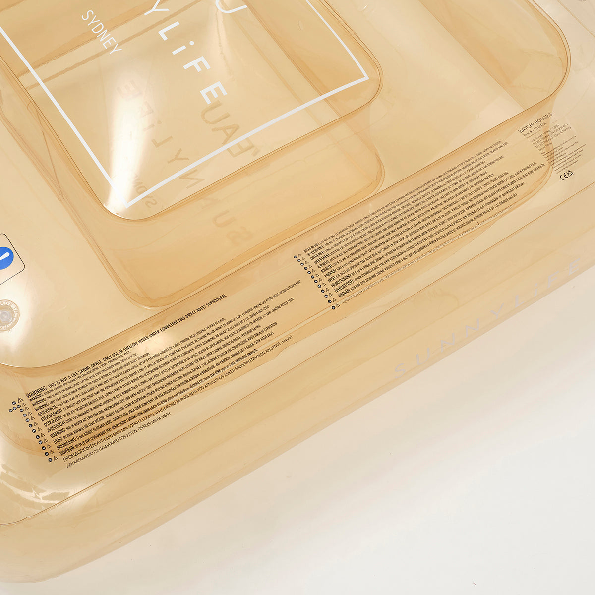 SUNNYLiFE Luxe Lie-On Float Parfum Champagne