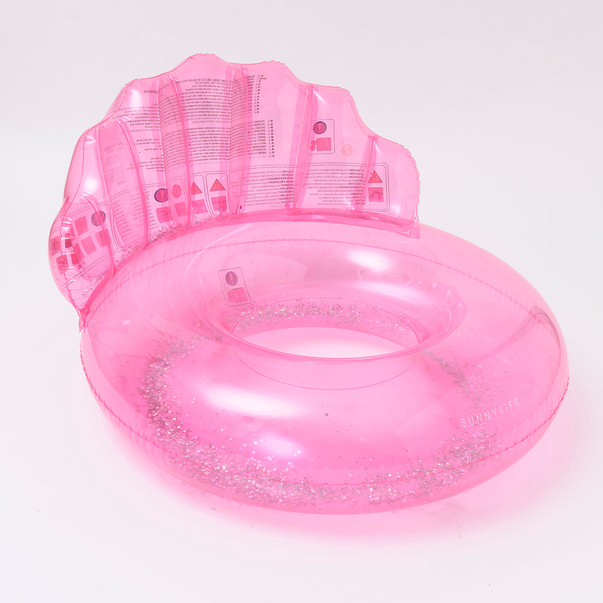 SUNNYLiFE Luxe Pool Ring Shell Bubblegum