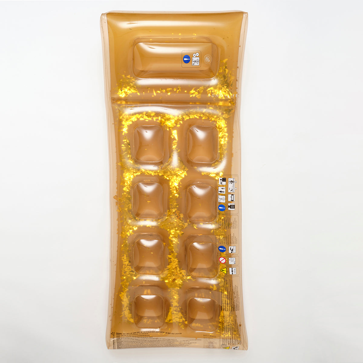 SUNNYLiFE PVC Retro Lie-On Disco Gold