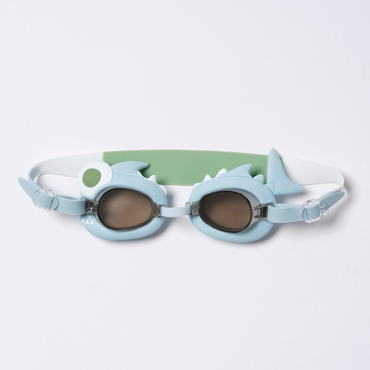 SUNNYLiFE Mini Swim Goggles - Shark Tribe Khaki