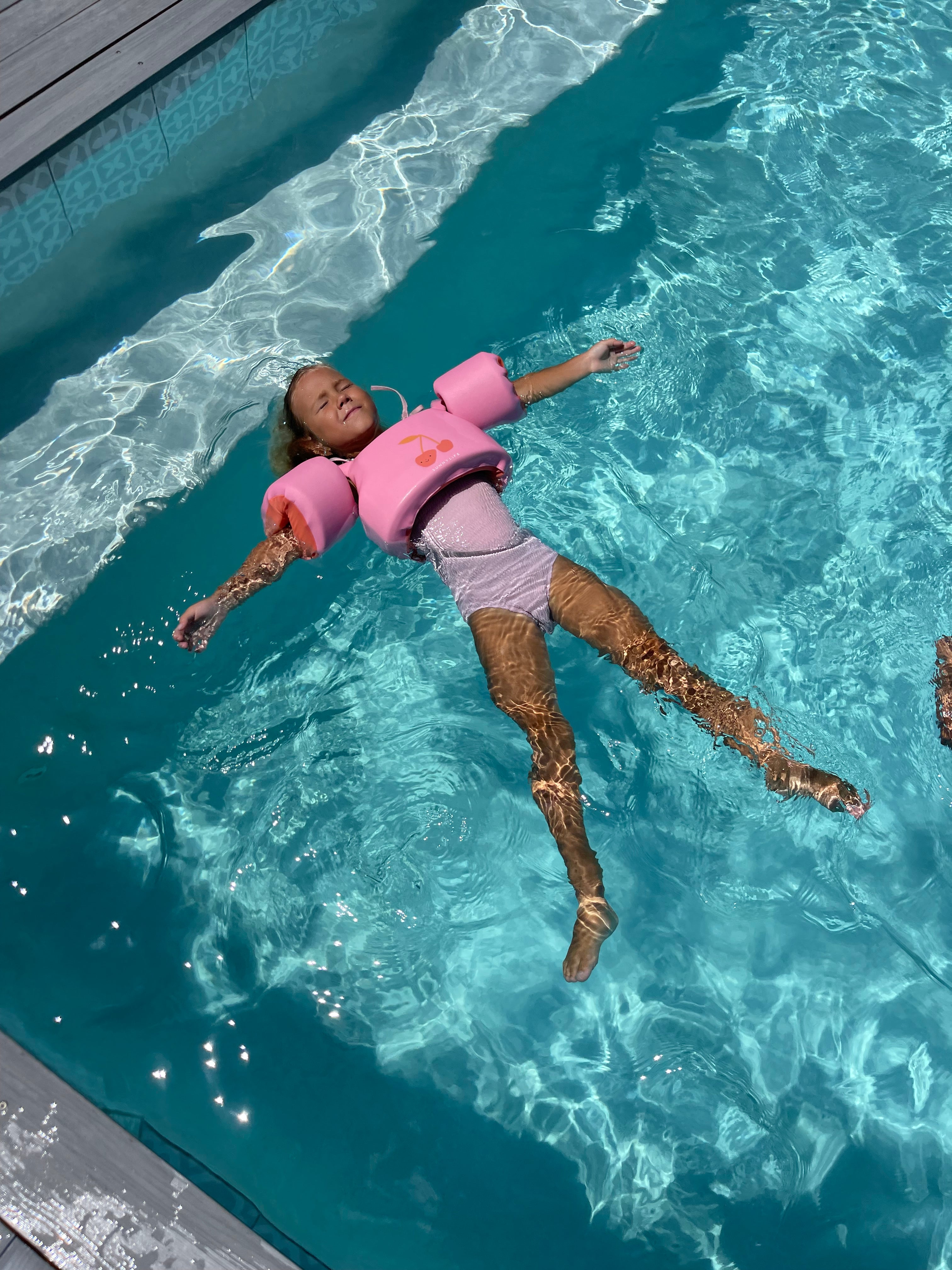 SUNNYLiFE Floatie Jacket 3-6 Cotton Candy Cherry