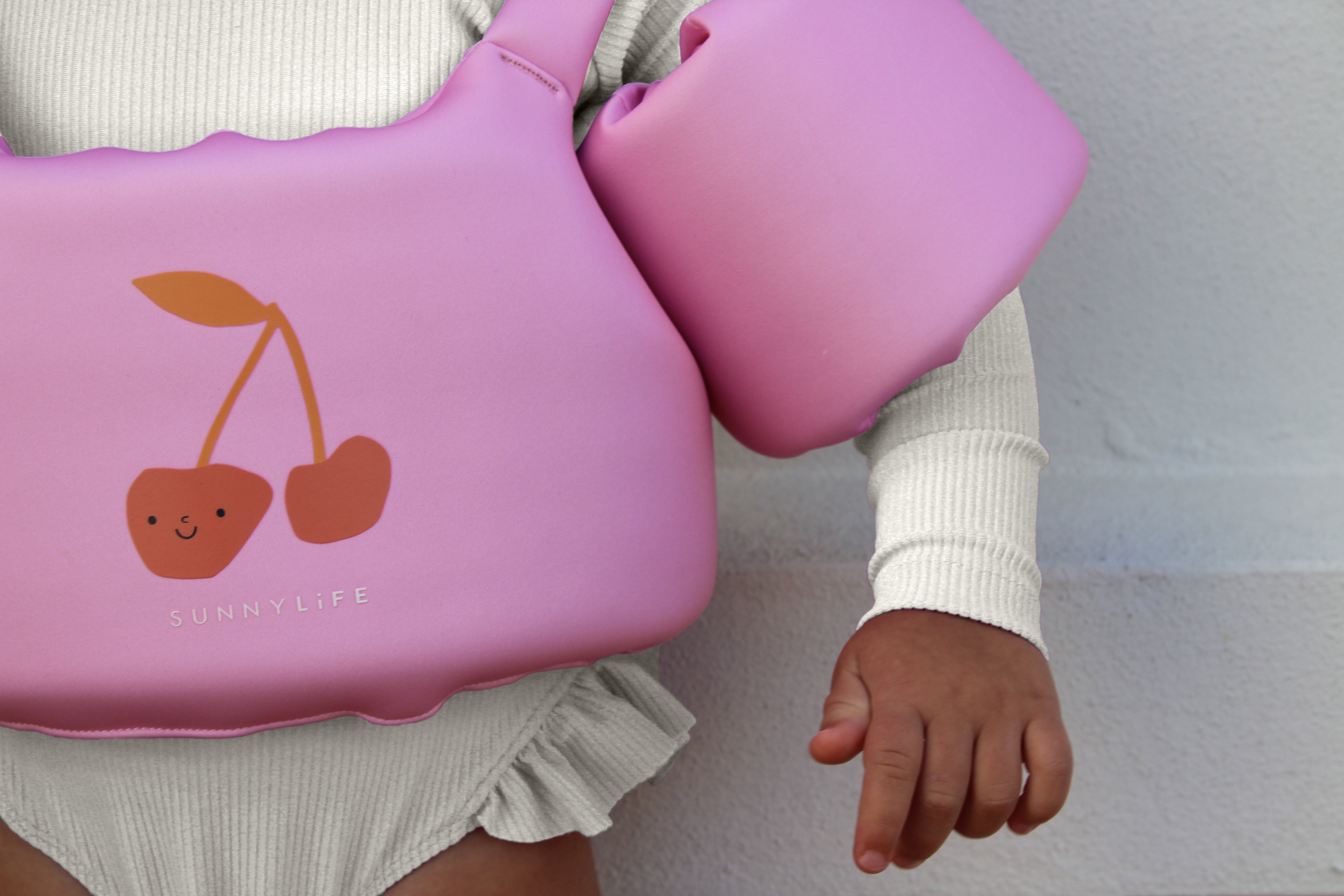 SUNNYLiFE Floatie Jacket 3-6 Cotton Candy Cherry
