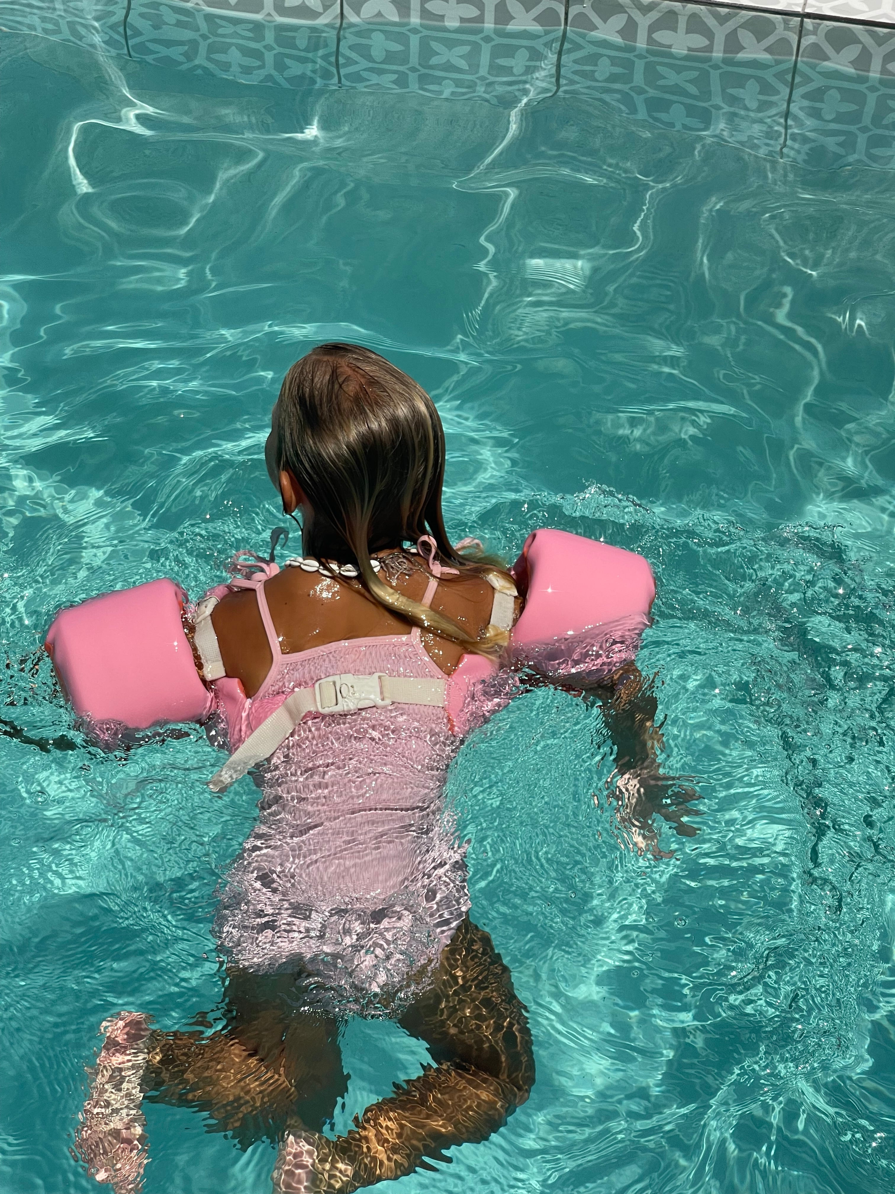SUNNYLiFE Floatie Jacket 3-6 Cotton Candy Cherry