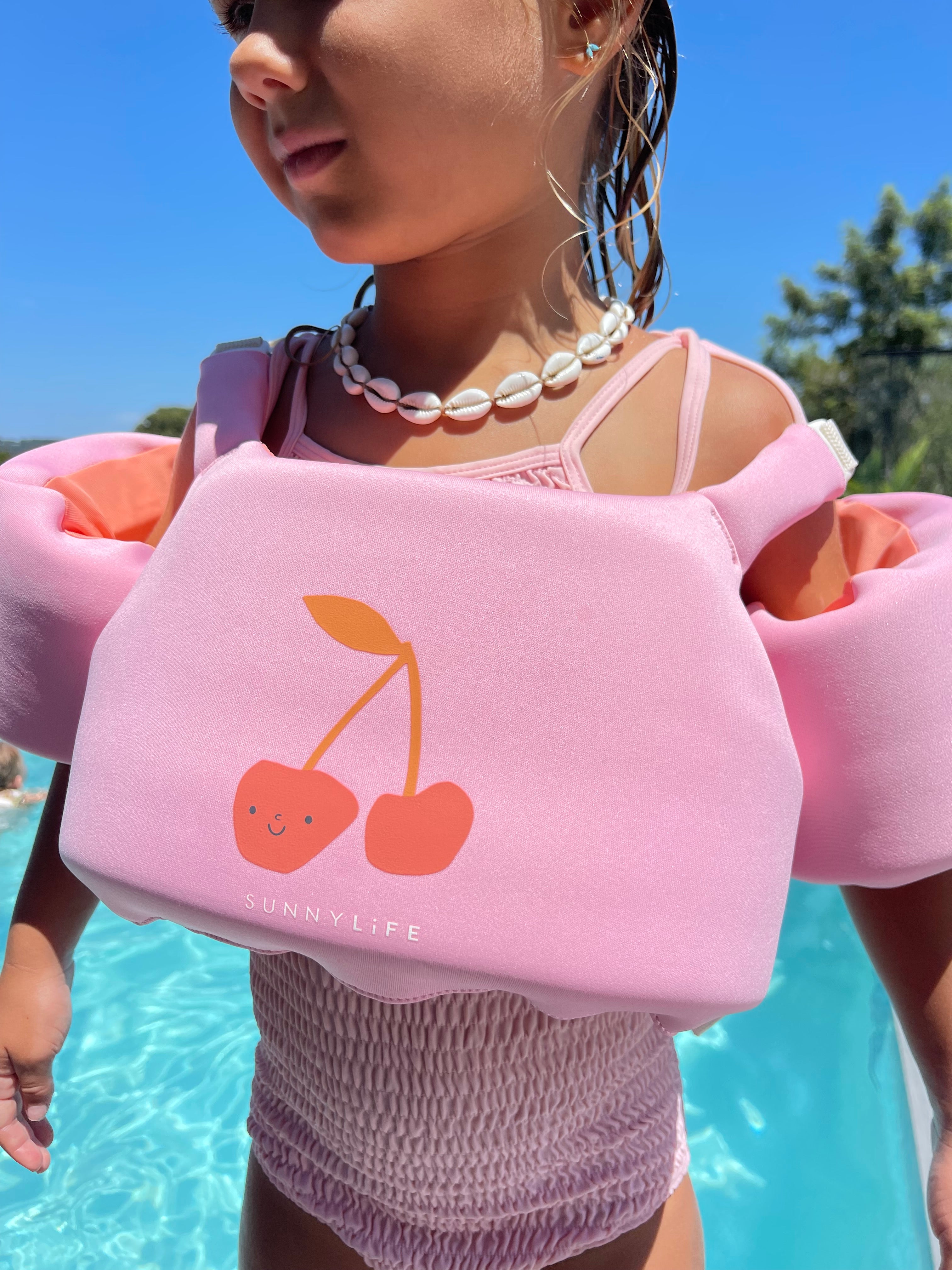 SUNNYLiFE Floatie Jacket 3-6 Cotton Candy Cherry