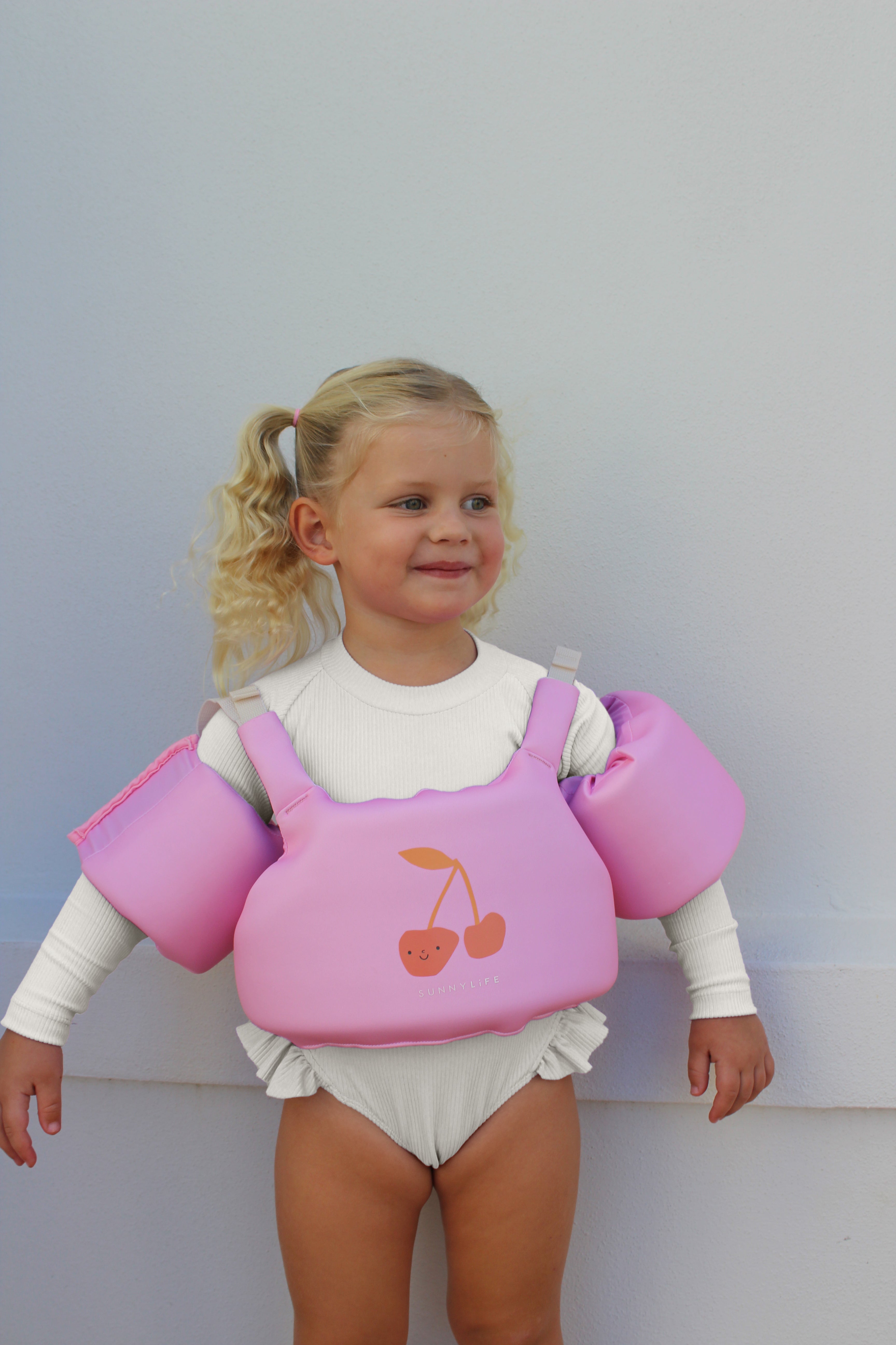 SUNNYLiFE Floatie Jacket 3-6 Cotton Candy Cherry