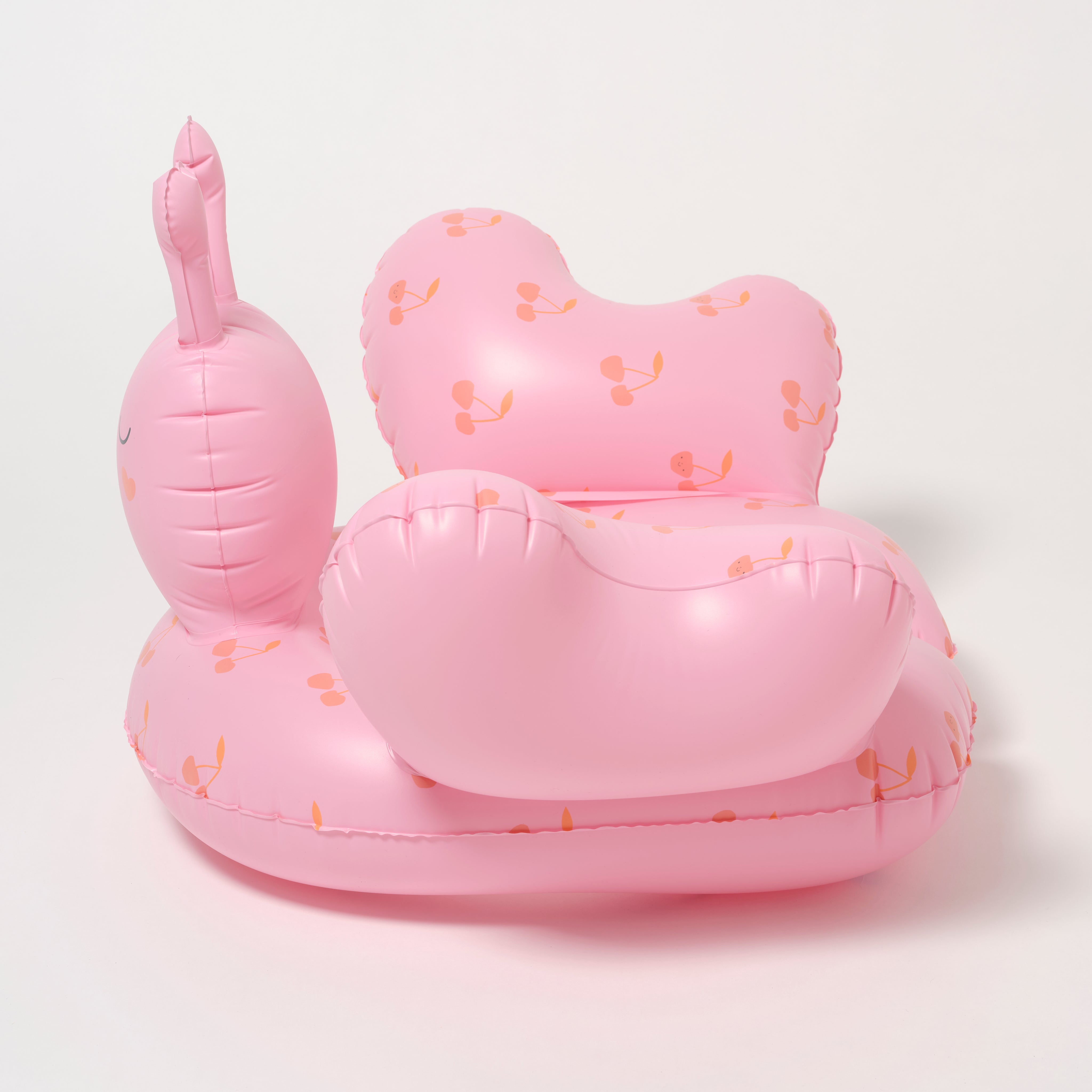 SUNNYLiFE  Kids Tube Pool Ring Cotton Candy Cherry