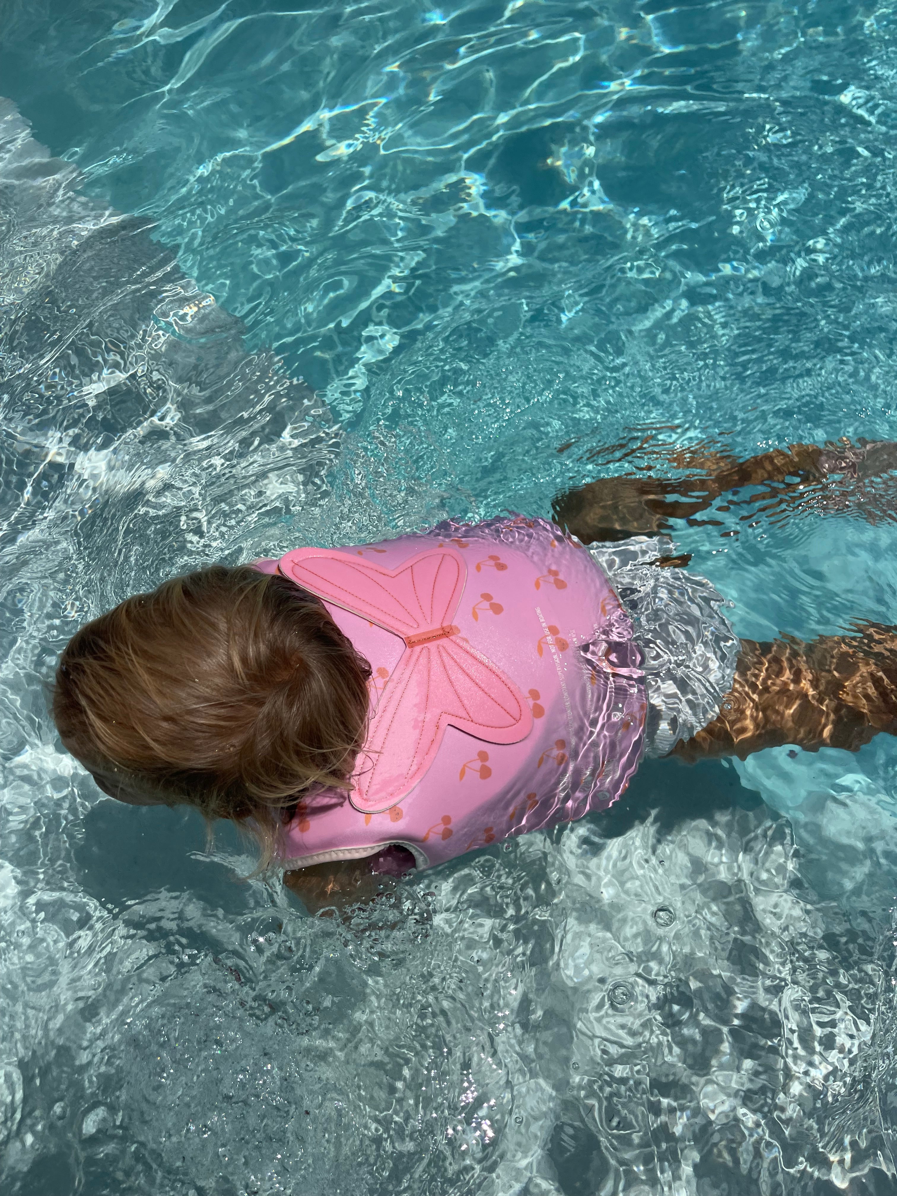 SUNNYLiFE Kids Swim Vest Cotton Candy Cherry