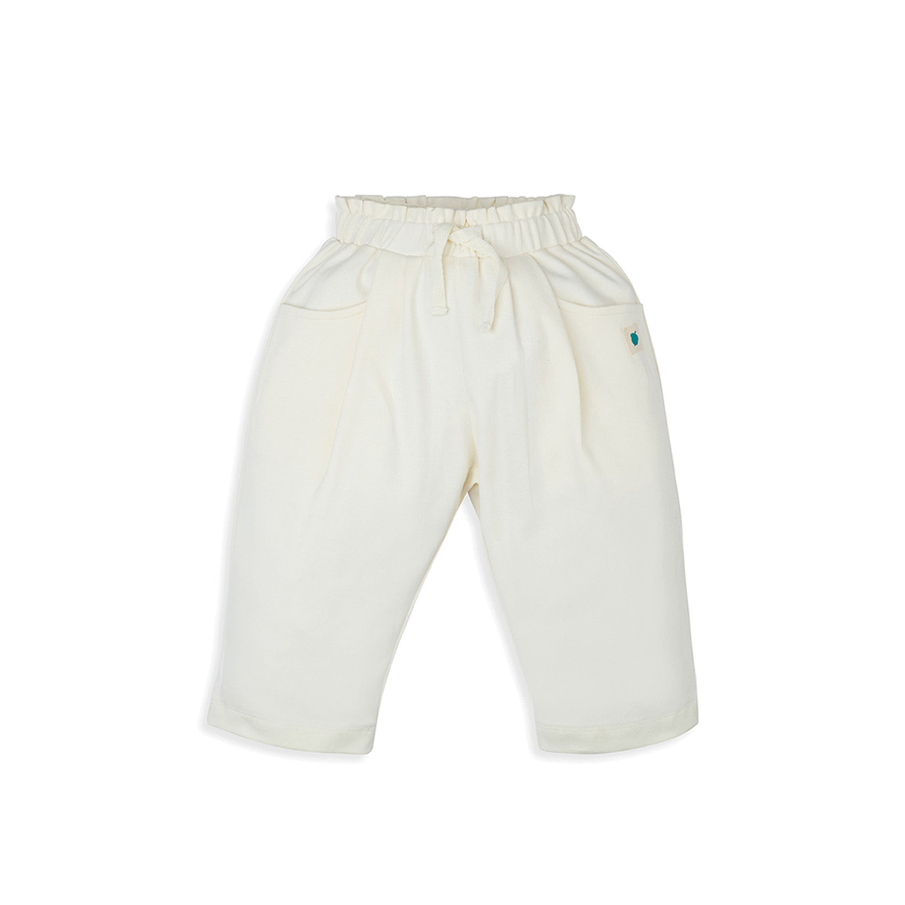 My Milestones Bio-Wash 100% Cotton Daffodil Ruffle Tee Jogger Co-ord Set - Yellow & Vanilla Ice