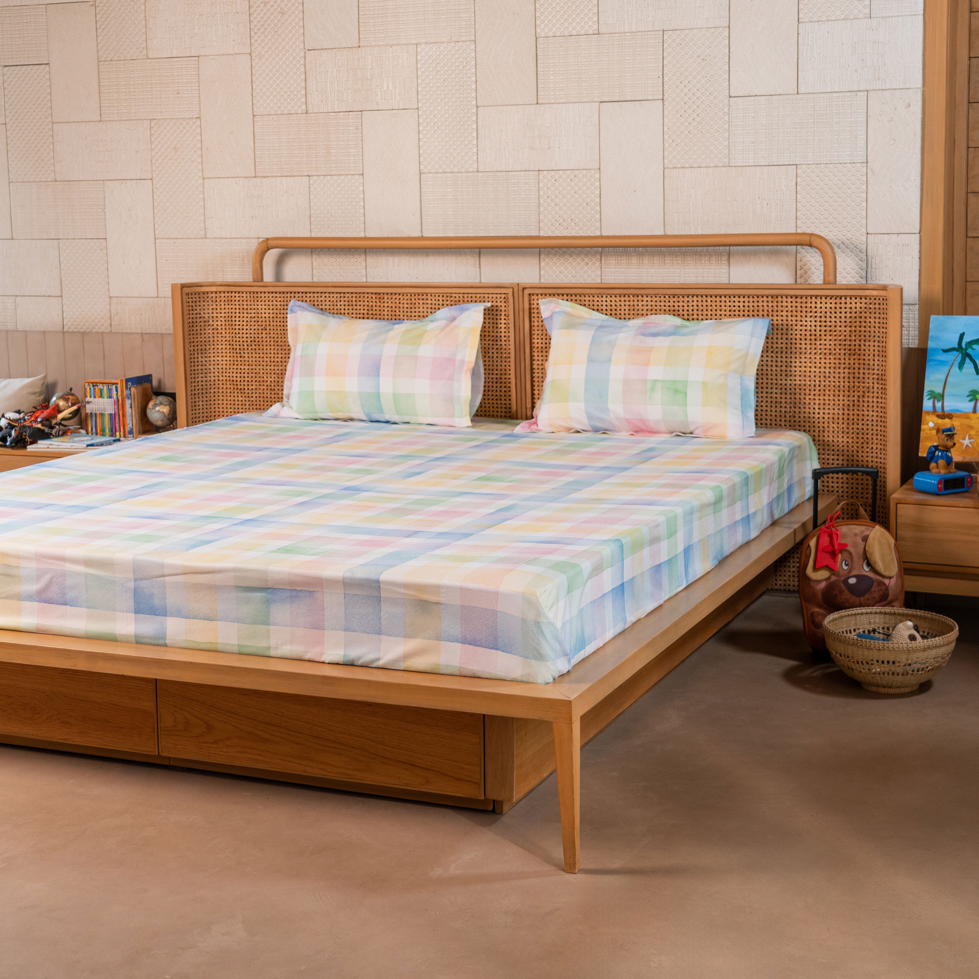 Passport To Wonderland Bed Sheet (Single/Double/King/Fitted/Crib)