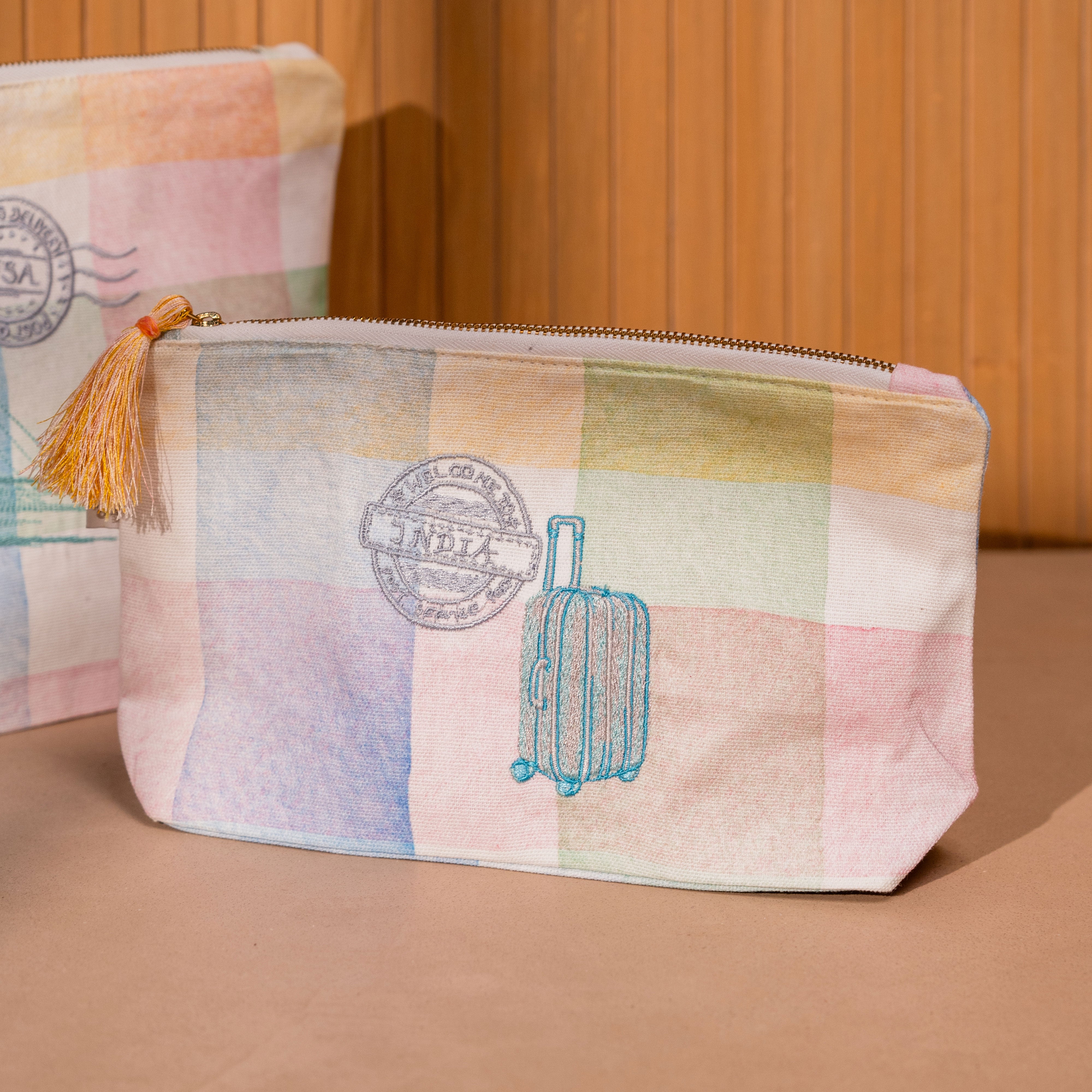 Passport To Wonderland Pouches (Set Of 2)