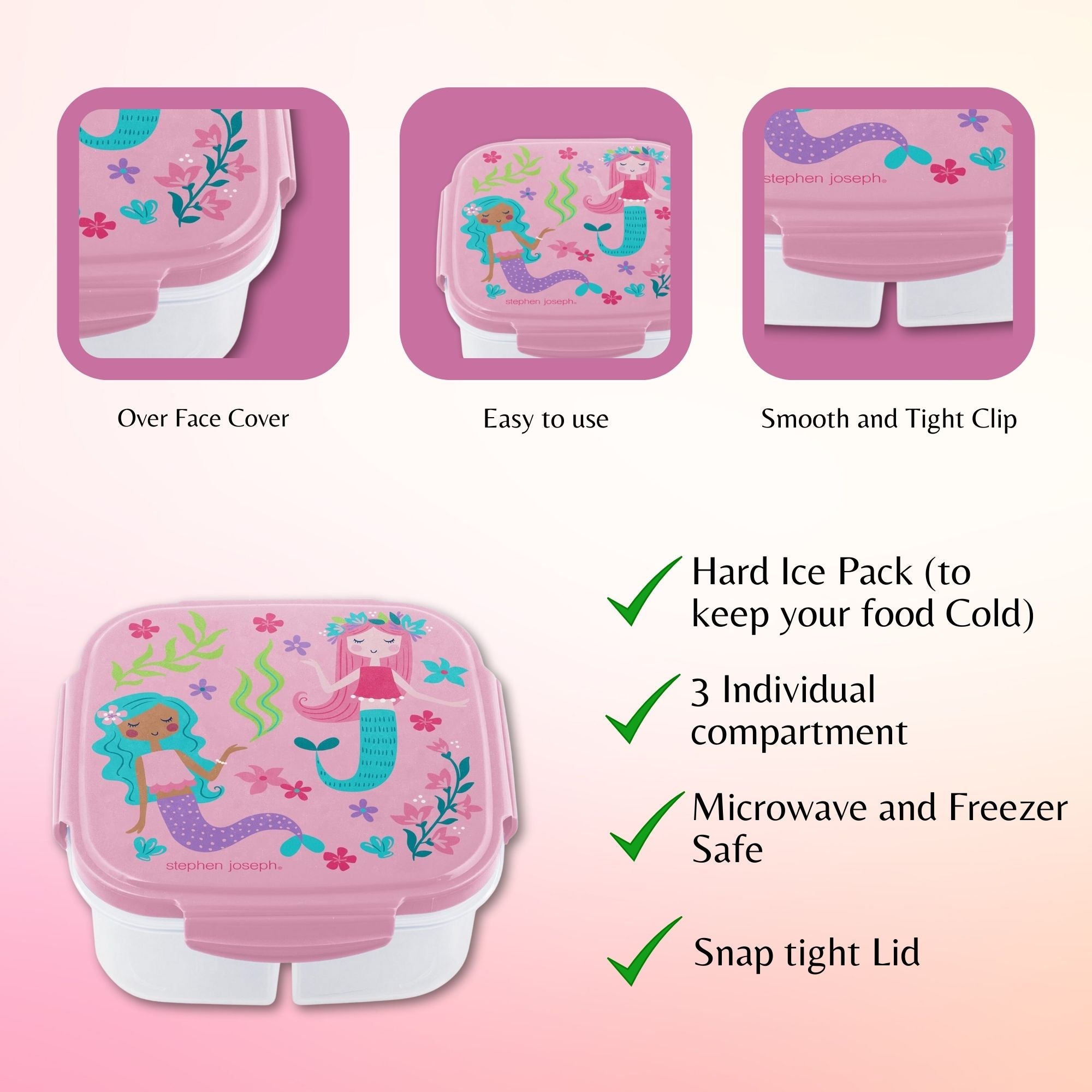 Snack Box with Ice Pack - Mermaid