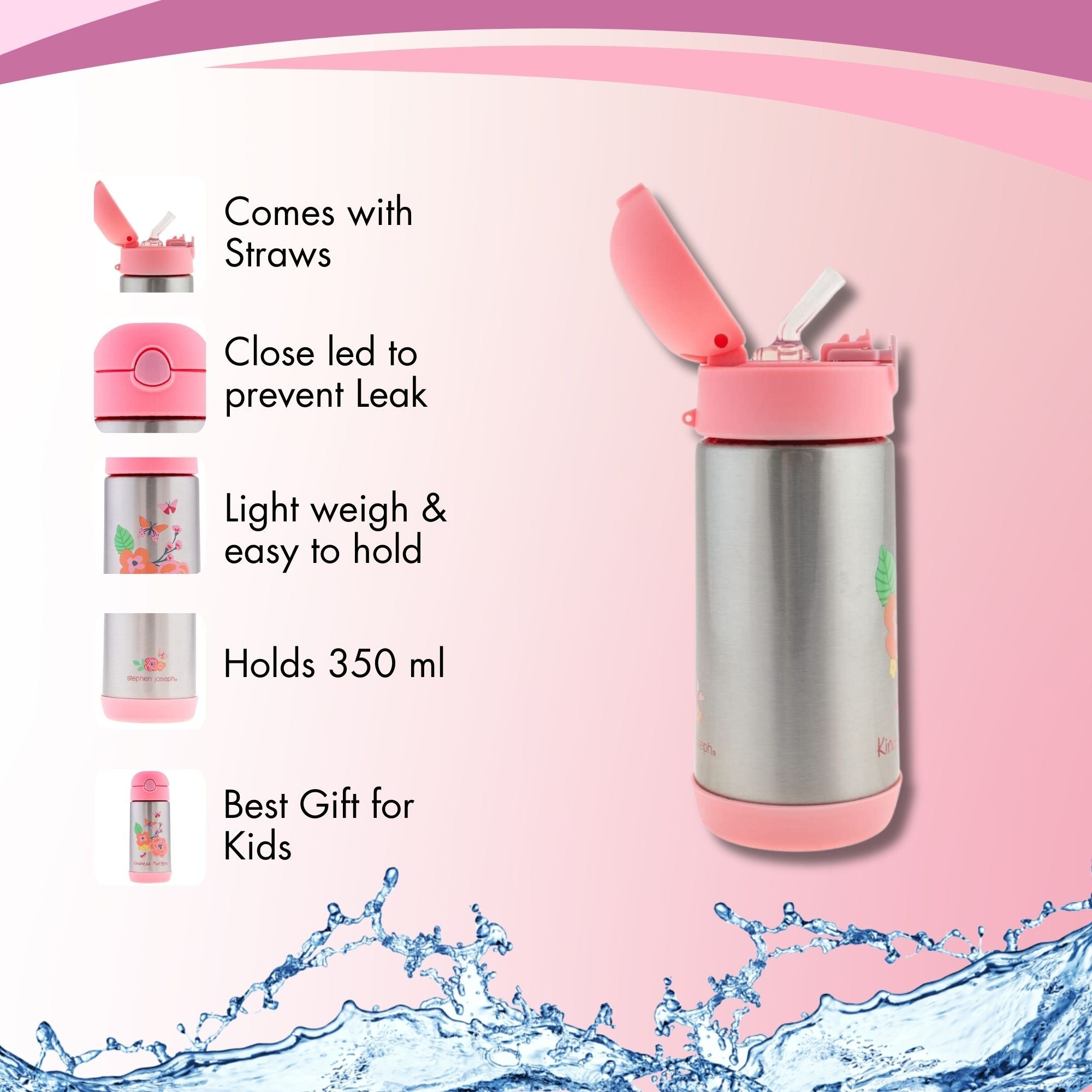 Double Wall SS Bottles Floral