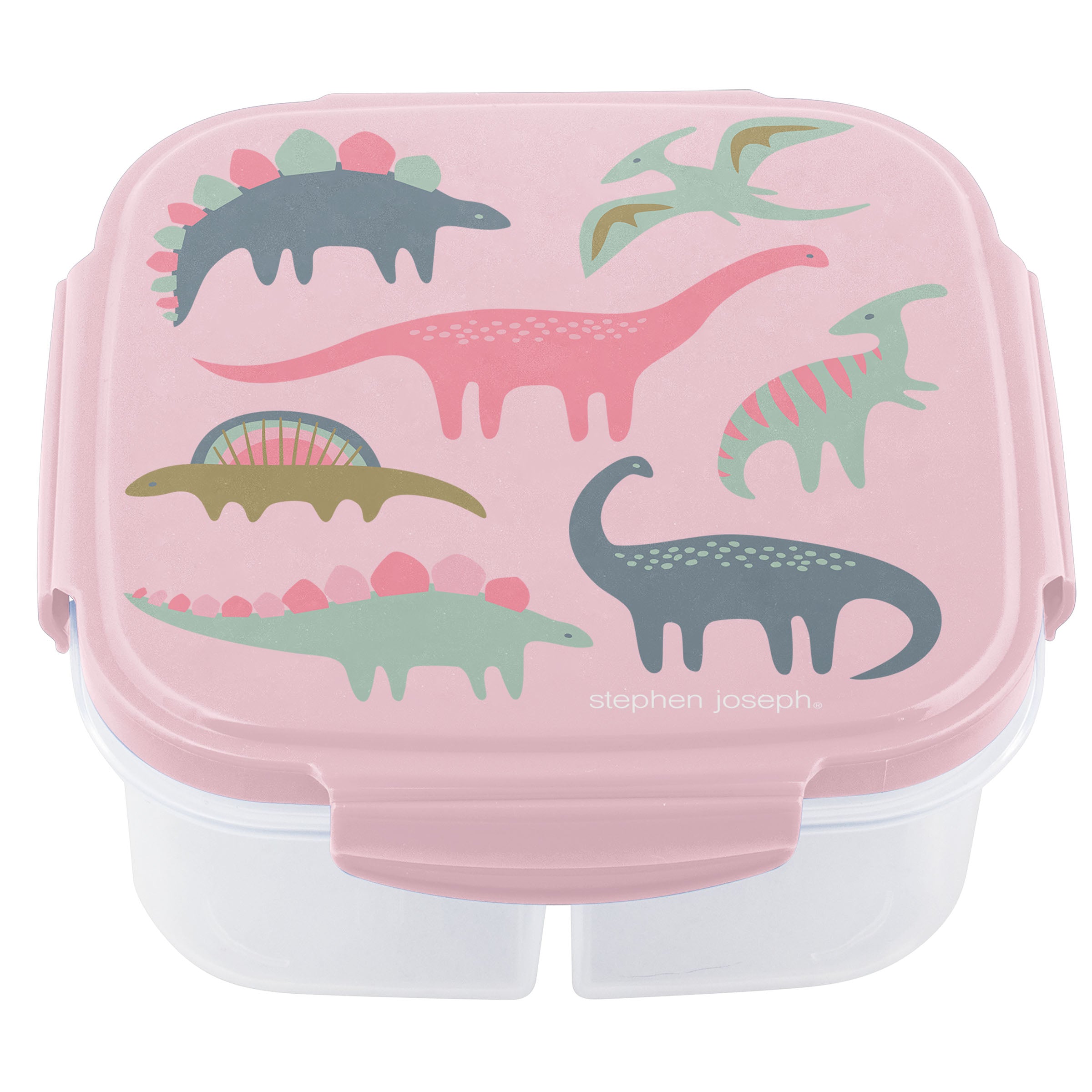 Snack Box With Ice Pack Pink Dino