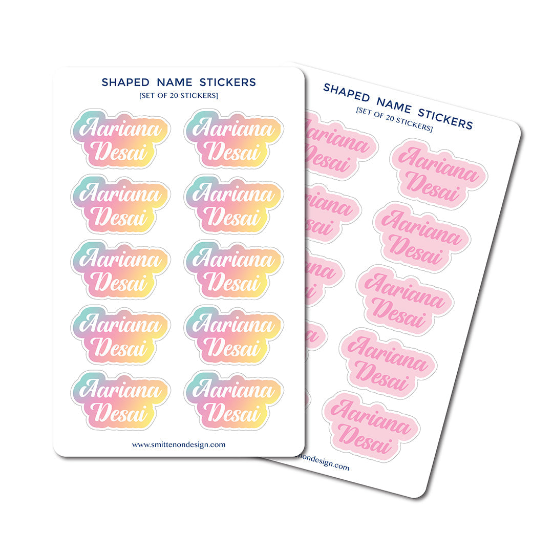 Shape Cut Sticker (kids) Set of 60