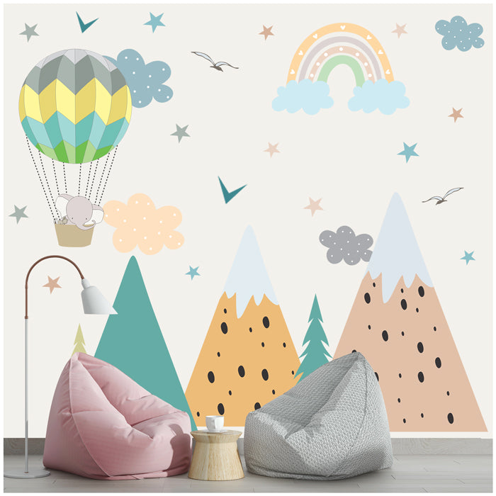 Scandinavian Mountain Wall Stickers