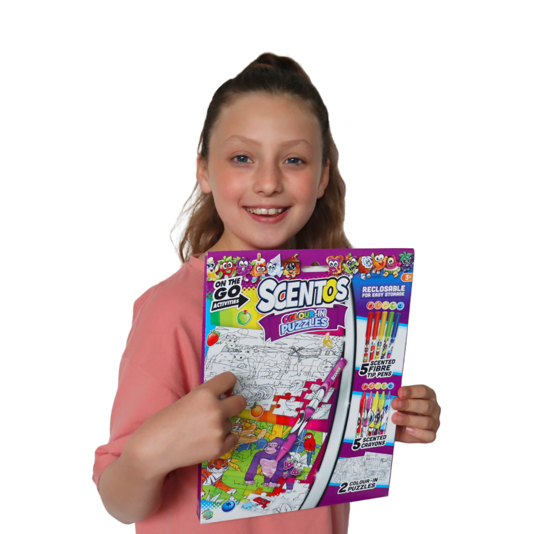 Scentos On The Go Colour In Puzzles