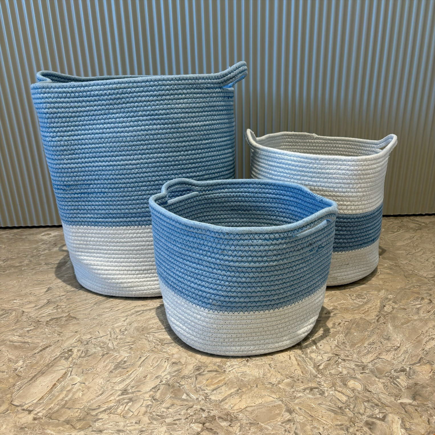 Personalised Storage Basket - Large, Blue <br> CLEARANCE SALE
