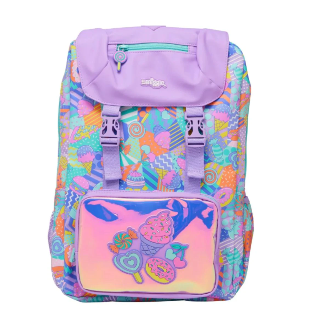 Smiggle Foldover Backpack - Lilac
