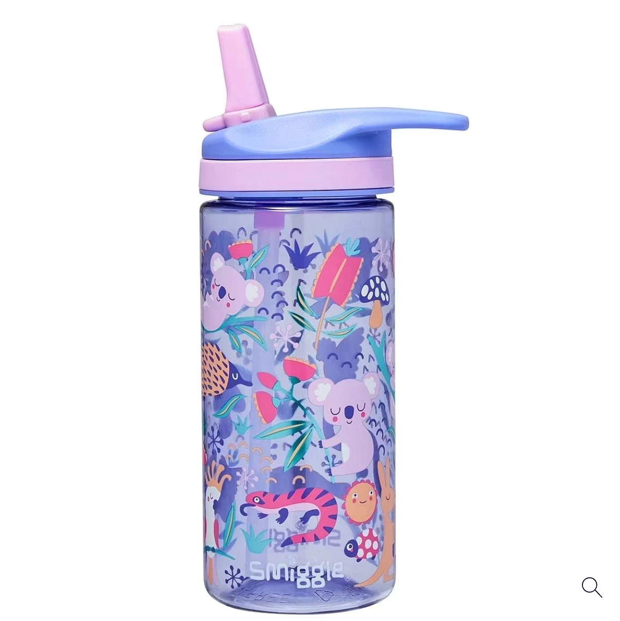 Smiggle Animalia Collection Bottles Plastic - Lilac