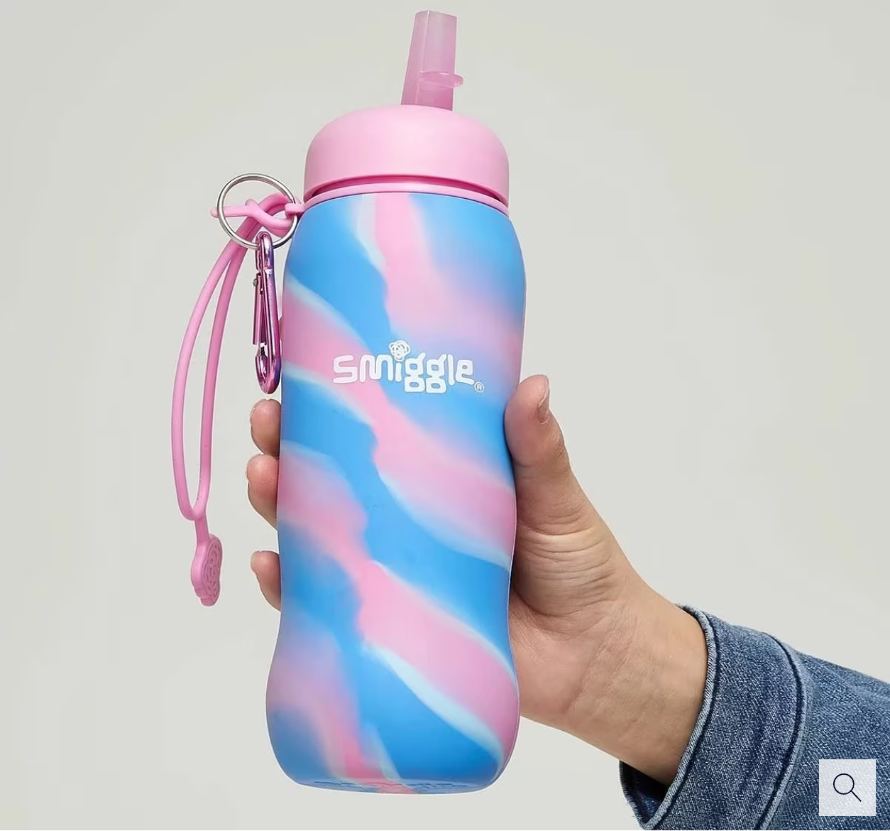 Smiggle Mirage Collection Bottles Silicon - Pink
