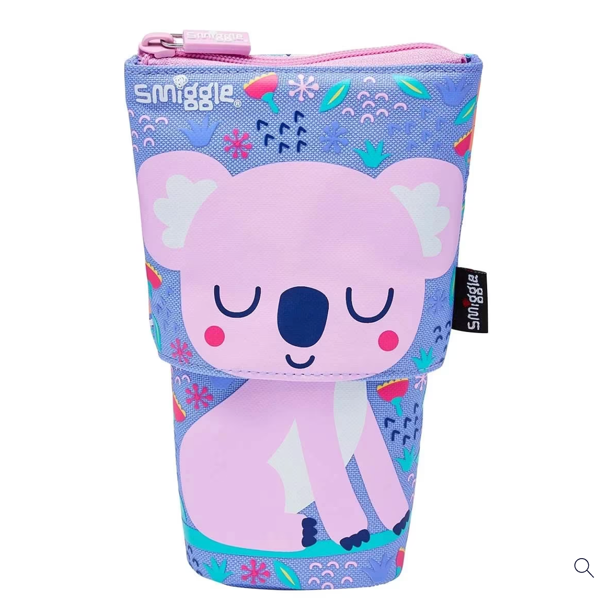 Smiggle Animalia Collection Pencil Pouch Stand - Lilac