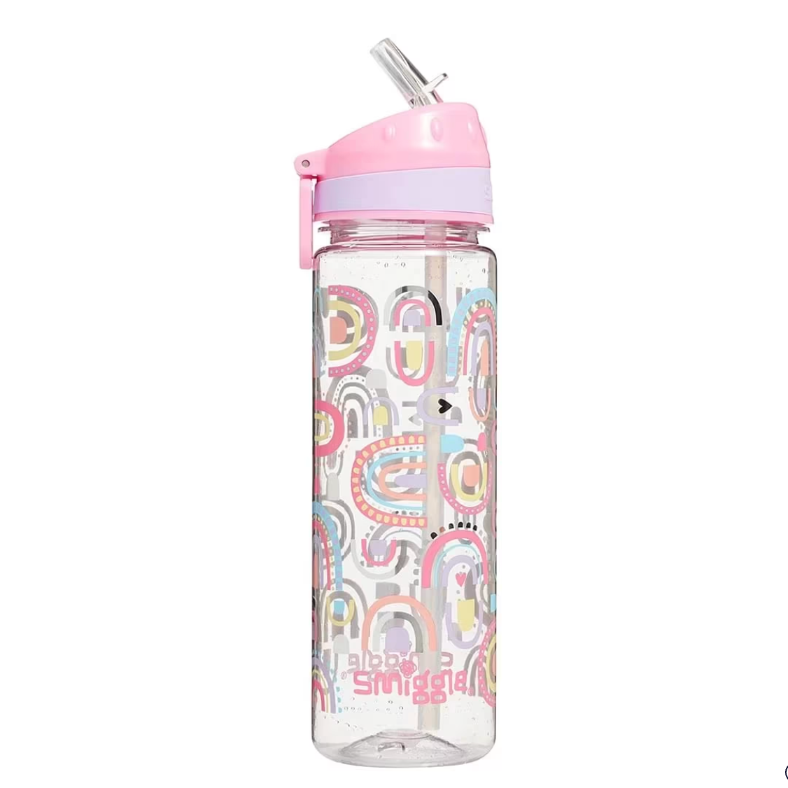 Smiggle Bright Side Drink Bottle 650ml - Pink