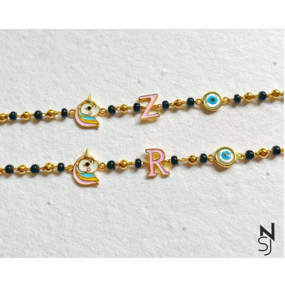 Unicorn, Evil Eye and Custom Initial Nazariya