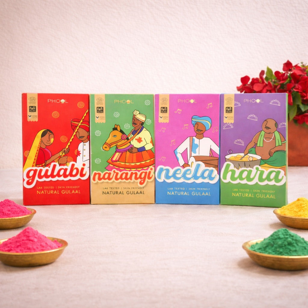 Phool Natural Holi Gulaal(Set of 4)
