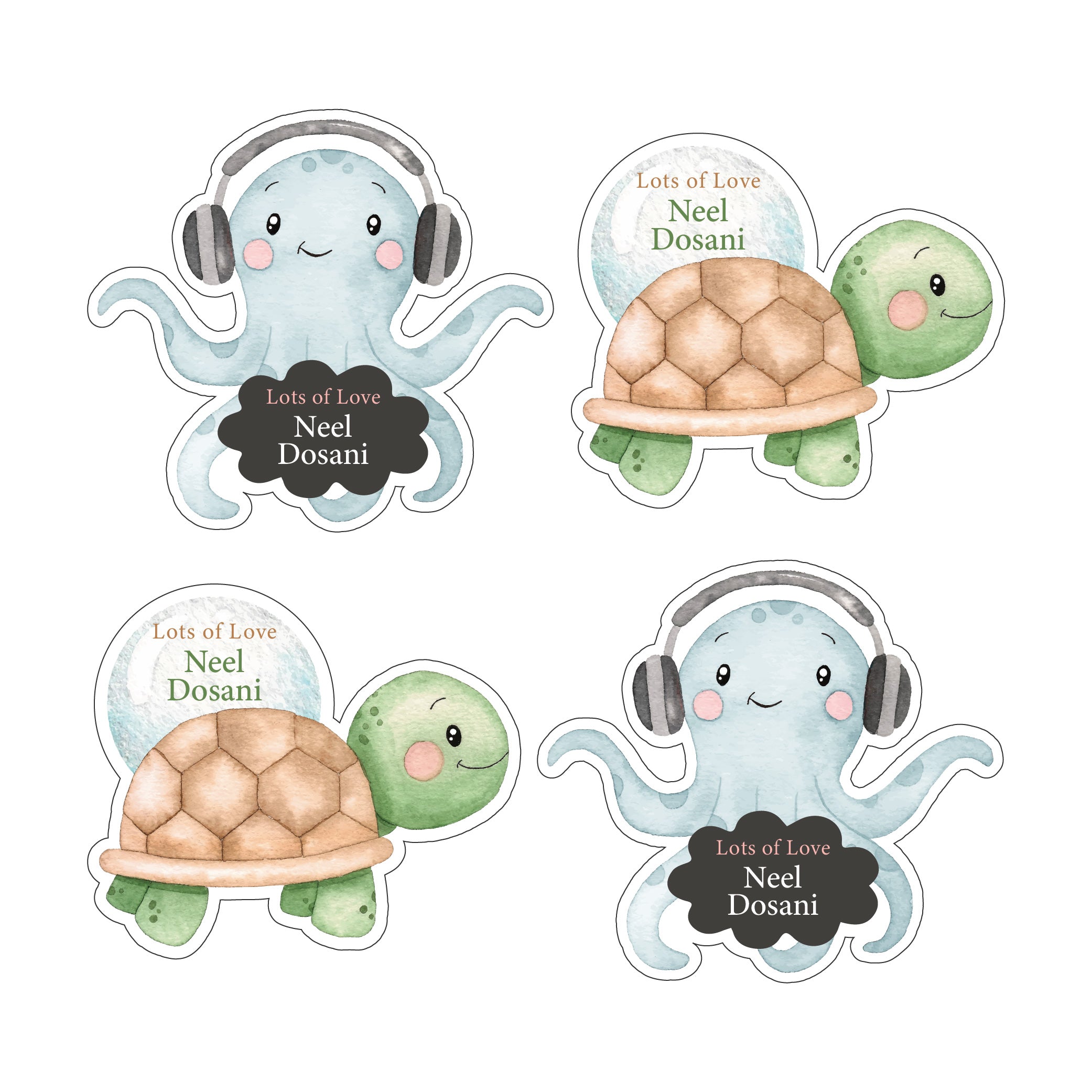 Personalised Gift Stickers - Set of 23