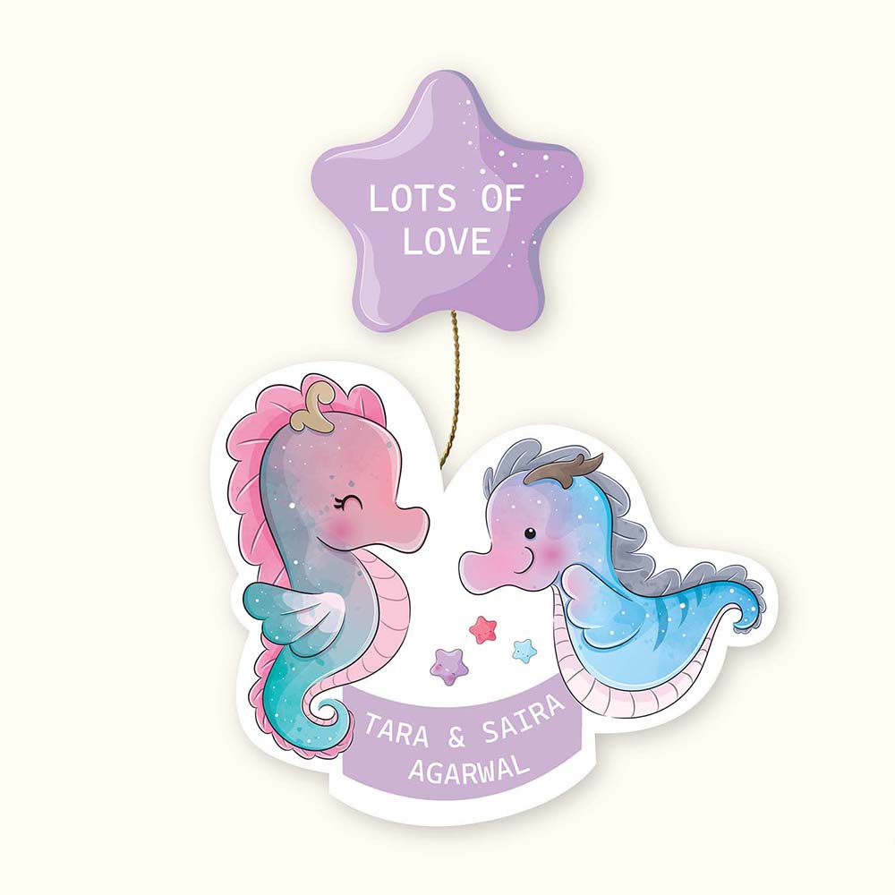 Hanging Tags Set of 25 - Sibling Sea Horse