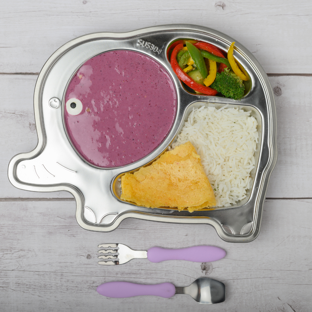 Stainless Steel Elephant Lunch Plate