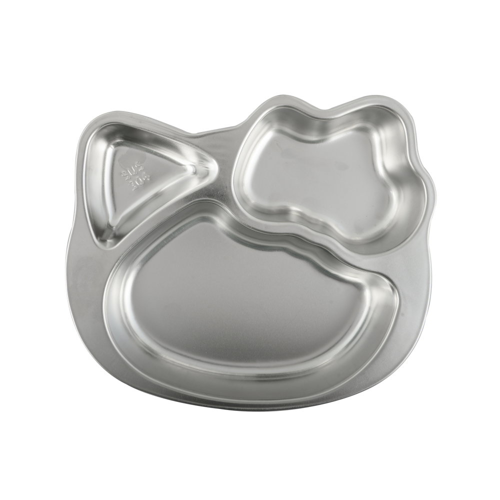 Stainless Steel Kitty Lunch Plate