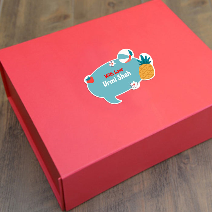 Adorable Personalised Gift Sticker - Summer - Set of 40